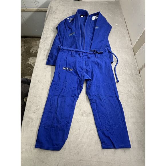 UFC Gym Jiu Jitsu Gi Kimono Uniform Set Mens A1 Blue BJJ Training 100% Cotton